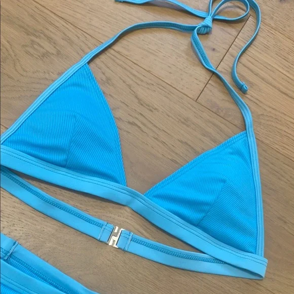 Blue Triangle Bikini Set - Picture 2 of 8